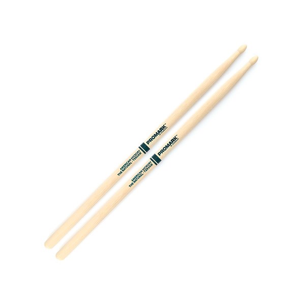 Promark TXR5AW American Hickory Natural Drumsticks - Wood Tip